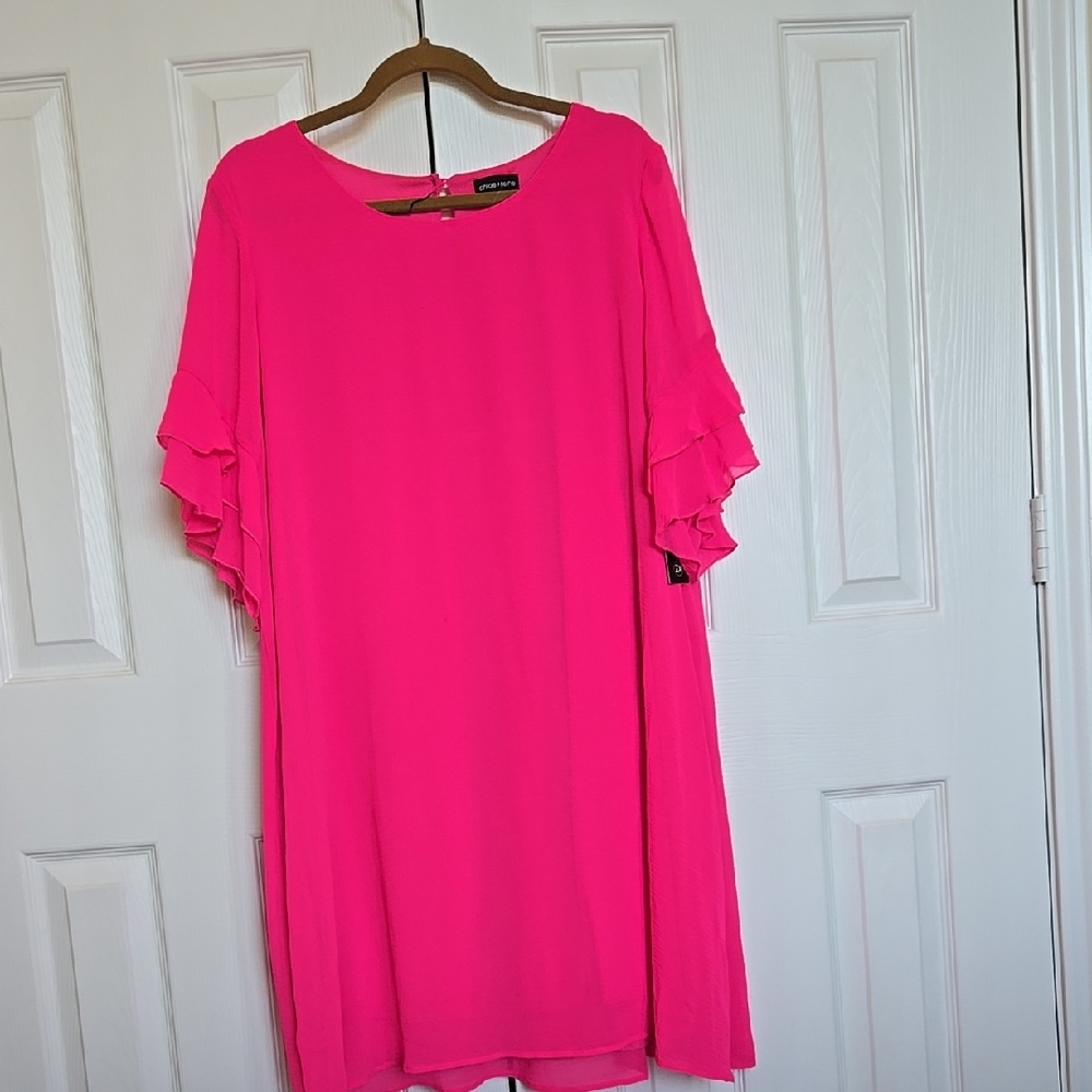 Elegant Pink Ruffled Dress
